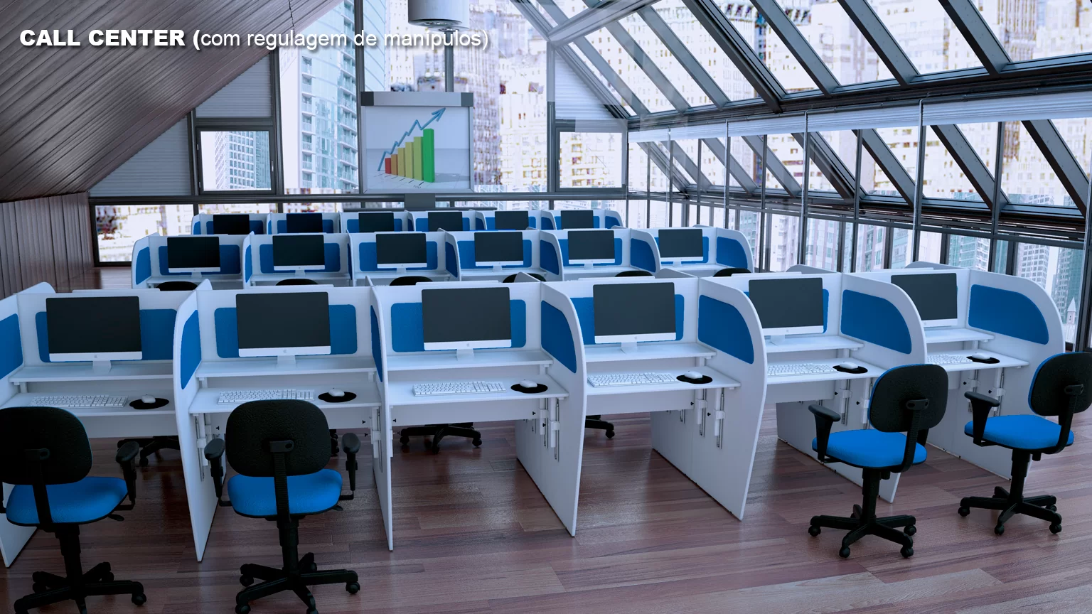 Estação call center modular